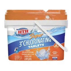 HTH 42034 Super 3′′ Chlorinating Tablets for Swimming Pools. 25 lbs