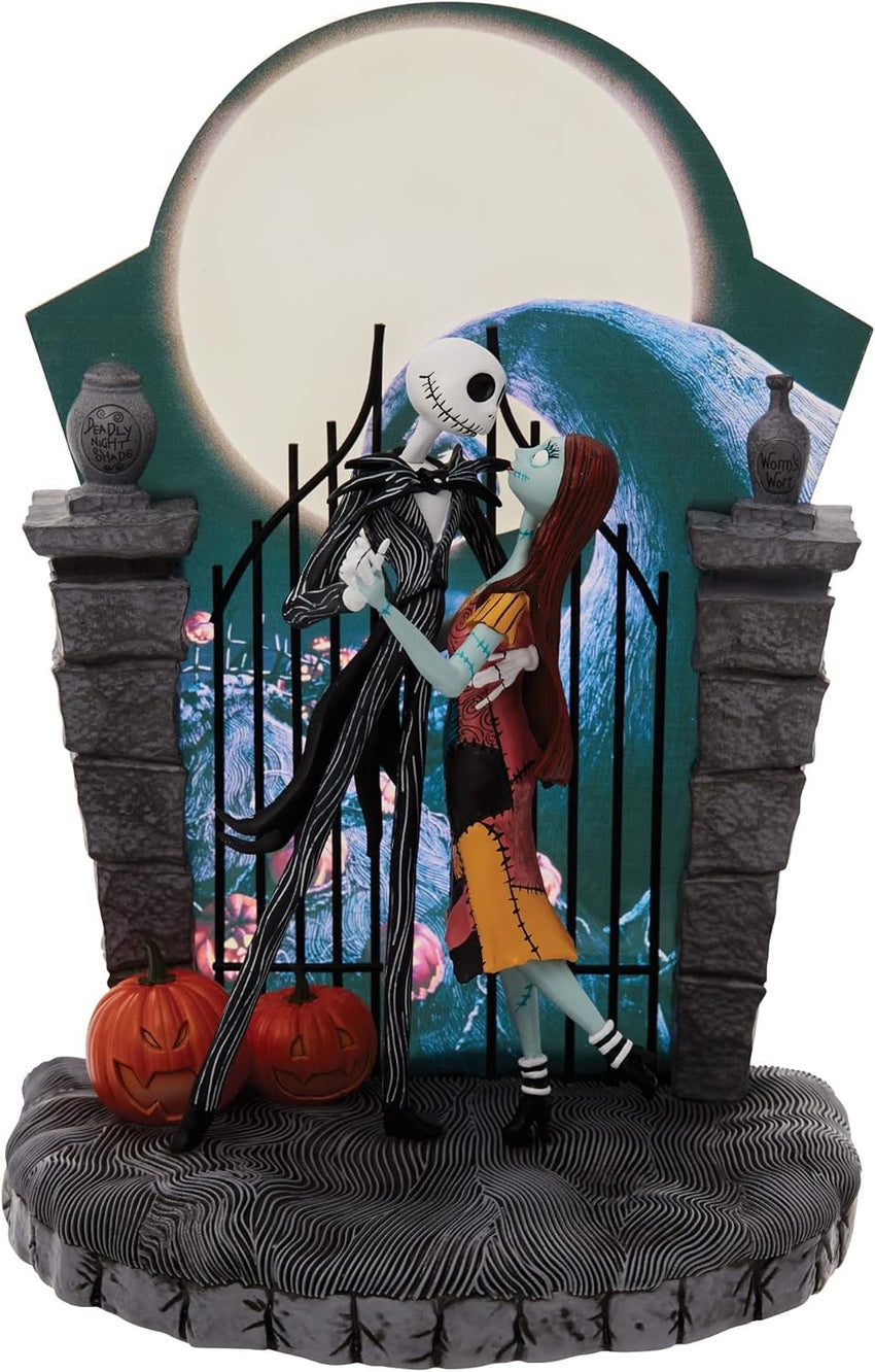 Nightmare Jack and Sally Dancing Light Statue. 9