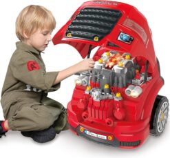 Truck engine toys. children’s mechanical repair set