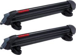 Yakima. PowderHound 6 Ski & Snowboard Mount. Fits Up to 6 Pairs of Skis or 4 Snowboards. Rides Quietly. Fits Most Roof Racks. Black