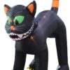 11 Foot Tall Animated Halloween Inflatable Black Cat - Image 4