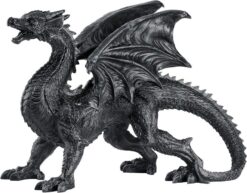 Large size gothic roaring pterosaur statue fantasy decoration