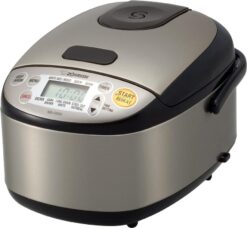 Zojirushi Rice Cooker & Warmer. 3-Cups. Stainless Black