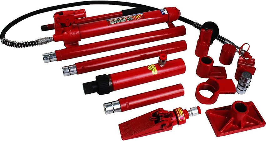 10 Ton Porta Power Hydraulic Jack Repair Kit Auto Shop Air Pump Lift Ram Body Frame Tool Heavy Set - Image 3