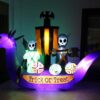 11ft Long Halloween Inflatable Dragon Pirate Ship Skeleton Scene - Image 5