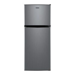Galanz 4.6. Cu ft Two Door Mini Refrigerator with Freezer. Stainless Steel