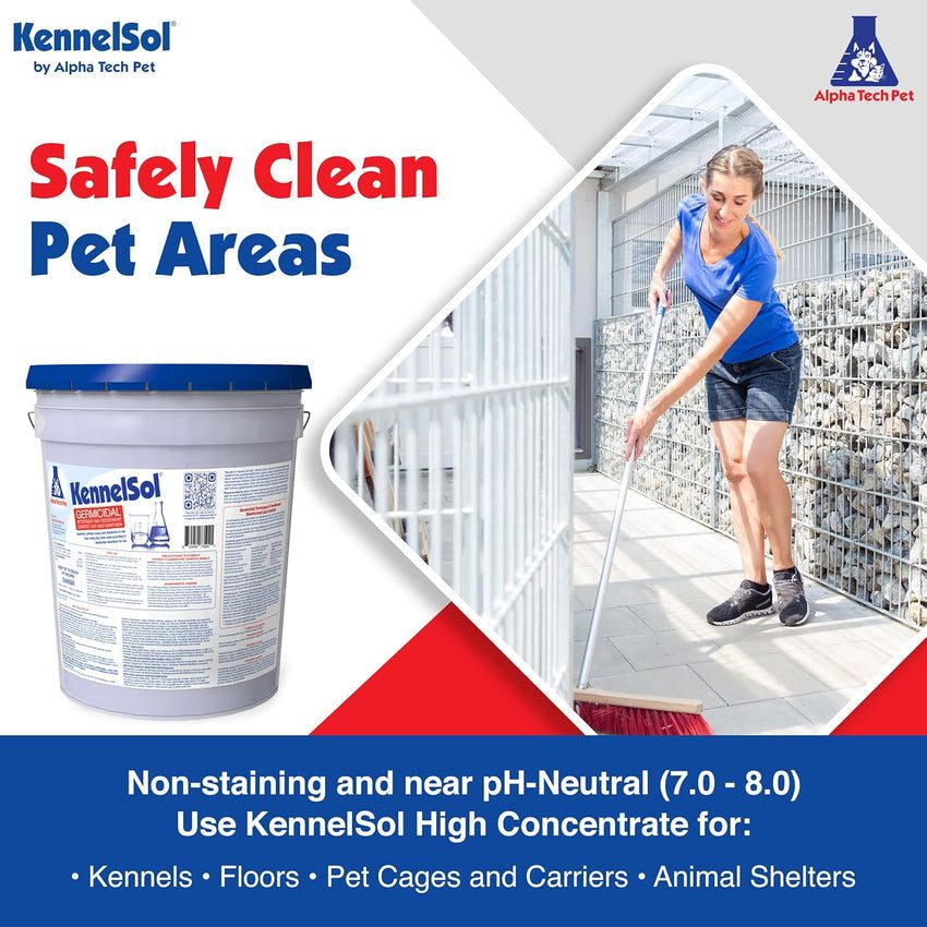 1-Step Kennel Cleaner – EPA Registered Liquid Concentrate Disinfectant and Deodorizer. Effective Against Bacteria and Viruses – 5 Gallons by Alpha Tech Pet - Image 8