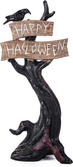 Desktop Decoration. Black. Happy Halloween Tree 32 inches