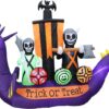 11ft Long Halloween Inflatable Dragon Pirate Ship Skeleton Scene - Image 6