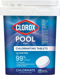 Pool&Spa Active99 3 Chlorinating Tablet. Kills Bacteria & Stops Algae. 35LB