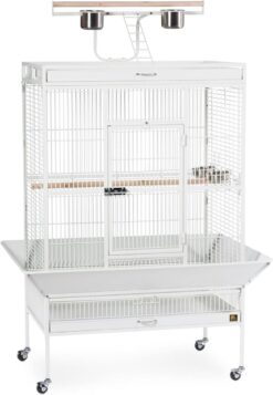 Pet Products Wrought Iron Select Bird Cage 3154C. Chalk White. 36-Inch by 24-Inch by 66-Inch