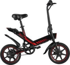 Sailnovo 14” Electric Bicycle for Adults and Teenagers. Folding Electric Bike with Built-in Li-ion Battery