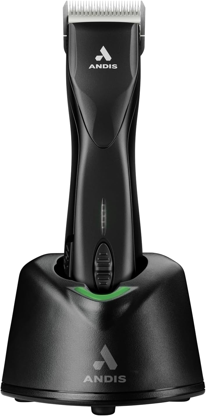 79170 Pulse Zr II 5-Speed Detachable Blade Clipper. Cordless Animal/Dog Grooming. Removable Lithium Ion Battery. LED Charge Light. Black