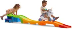 Kids Unicorn Up and Down Roller Coaster Toy. Ride Stroller. Indoor/Outdoor Toy Set
