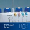 1034D Serger. Heavy-Duty Metal Frame Overlock Machine. 1.300 Stitches Per Minute. Removeable Trim Trap. 3 Included Accessory Feet - Image 3