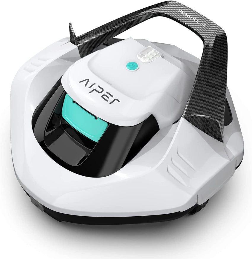 Cordless Robotic Pool Cleaner. Pool Vacuum with Dual-Drive Motors