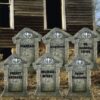 12 Halloween Tombstones for Halloween Cemetery - Image 2
