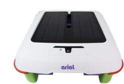Solar Breeze Ariel Automatic Robot Solar Pool Skimmer with Easy to Empty Oversized Filter Tray and Integrated Smart Technology with Obstacle Avoidance. Plus Solar Powered Cordless Design