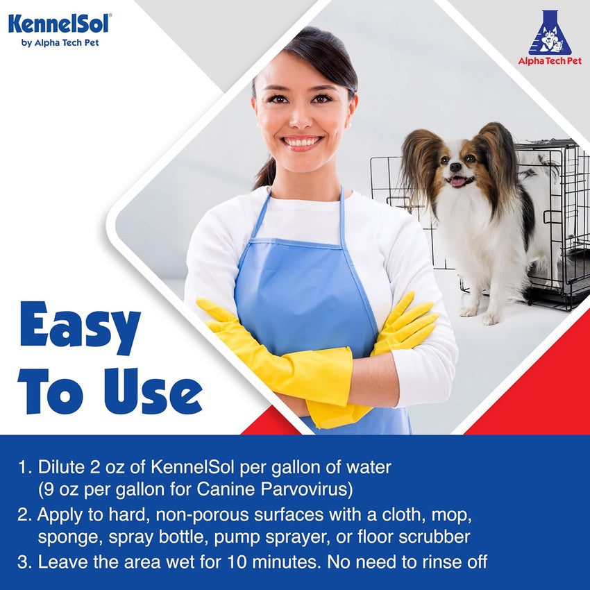 1-Step Kennel Cleaner – EPA Registered Liquid Concentrate Disinfectant and Deodorizer. Effective Against Bacteria and Viruses – 5 Gallons by Alpha Tech Pet - Image 6