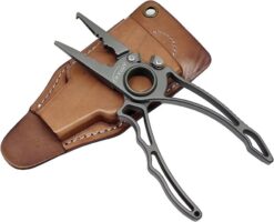 RXLUY Titanium Fishing Pliers. Premium Saltwater Fishing Gear. Tungsten Cutters. Split Ring Hook Remover. Knot Tying Tool with Lanyard. Ice Fishing. Sea Fishing Kit Gifts for Men