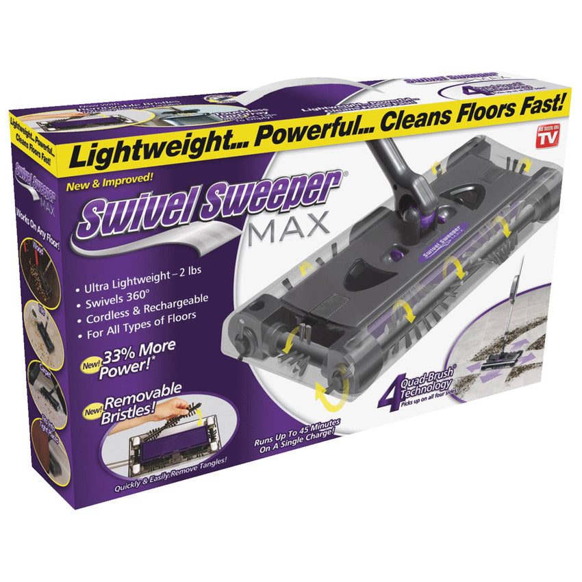 Ontel Products Swsmax Max Cordless Swivel Sweeper New.Removable. Cleanable