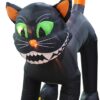 11 Foot Tall Animated Halloween Inflatable Black Cat - Image 7