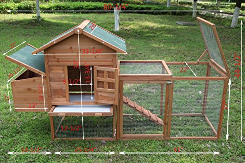 Outdoor 80 inch wooden chicken coop nest box chicken coop poultry pet cage - Image 6