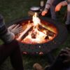 SUNCREAT 42” Patio Fire Pit Wood Burning with Mesh Spark Screen, Bonfire Outdoor firepit with Fireplace Poker, Black - Image 41