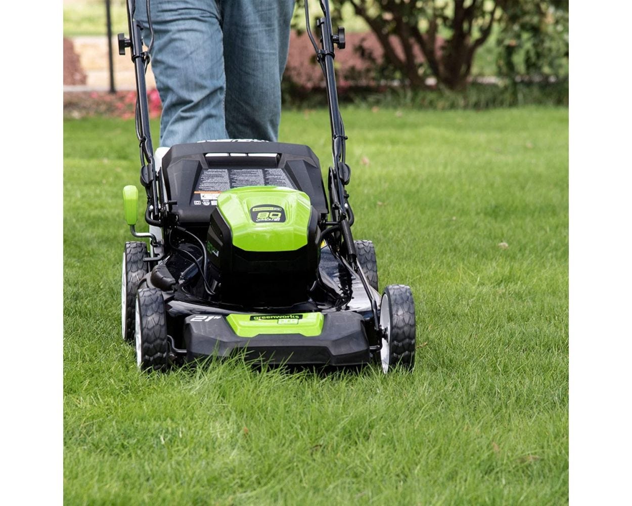 80V Cordless 21′′ Self-Propelled Brushless Lawn Mower | Greenworks - Image 10