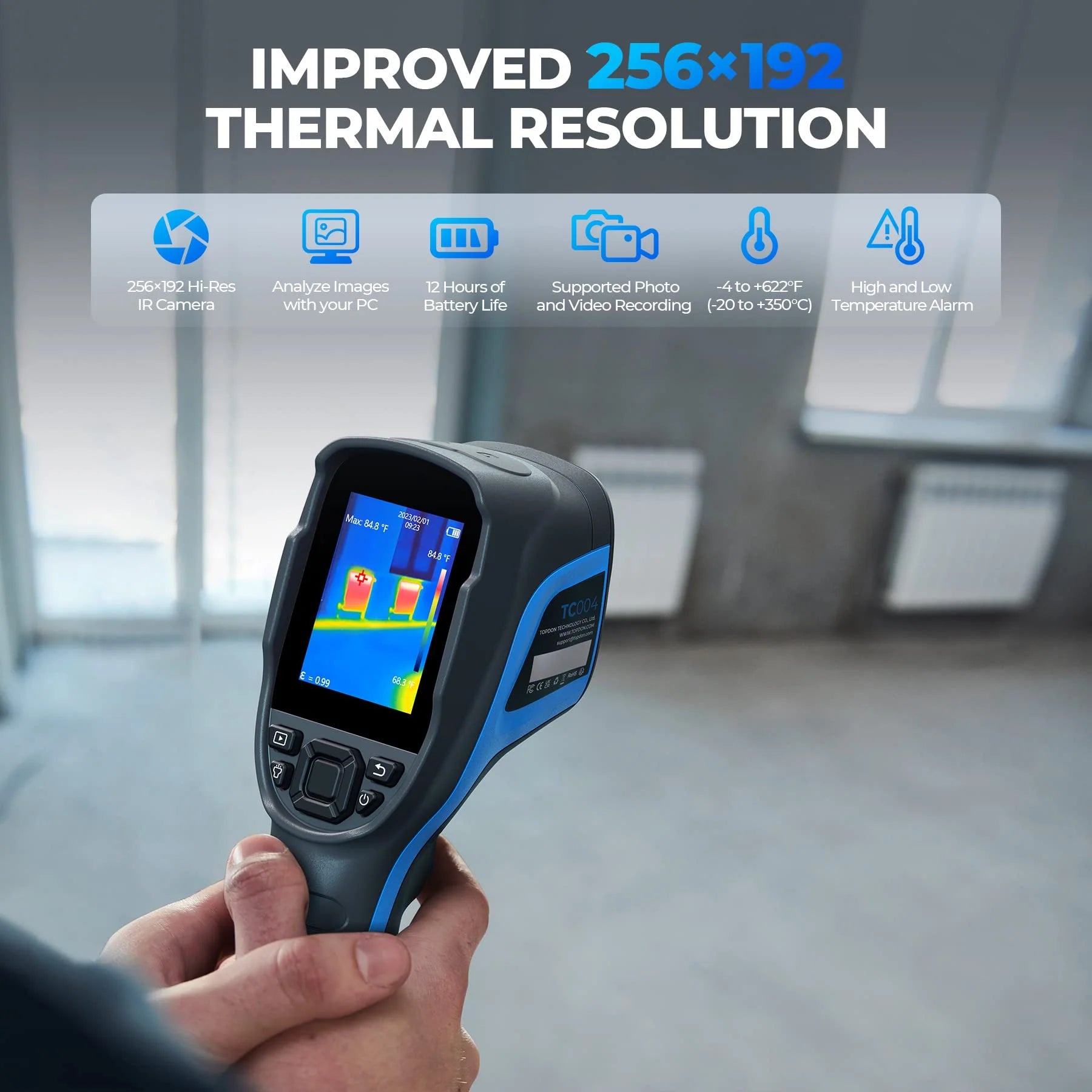 TOPDON Thermal Imaging Camera 256 x 192 IR High Resolution - Image 8