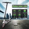 Electric Scooter - 8.5" Solid Tires, 350W Motor, Up to 19 MPH and 21-23 Miles Long-Range Portable Foldable Commuting Scooter for Adults with Double Braking System and App - Image 13
