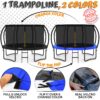 JUMPZYLLA 8FT Trampoline Outdoor with Enclosure for Kids - Image 6