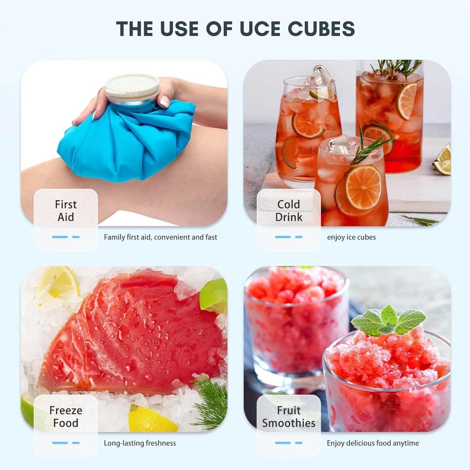 Countertop Ice MakerPortable Ice Machine with Carry HandleSelf-CleaningBasket and Scoop9 Cubes in 6 Mins26.5lbs/24Hrs2 Sizes of Bullet Icefor HomeKitchenPartyGrey - Image 5
