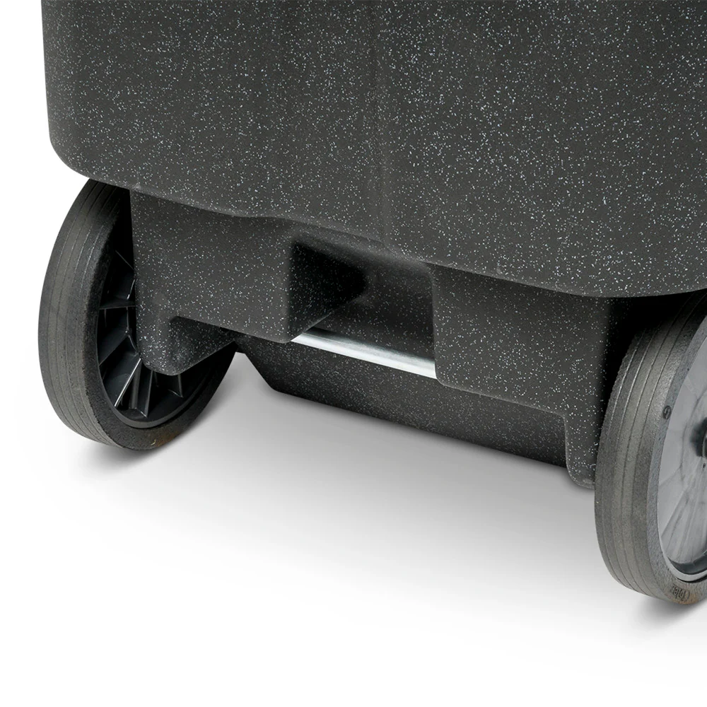 Toter 96 Gallon Trash Can with Smooth Wheels and Lid ; - Image 8
