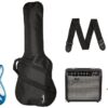 Squier by Fender Affinity Series Stratocaster Pack, HSS, Maple Fingerboard, Lake Placid Blue - Image 3