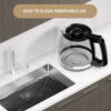 12-Cup Replacement Coffee Carafe Compatible with Hamilton Beach Coffee maker Pot 49902, 49915, 49905C, CM4309, 49317, 49467, 49611, 49904, 49934, 46230, 46290, 46293, 46294, 46299 - Image 7