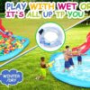 Inflatable Water Slides for Kids 8-in-1 Bounce House Water Park with 450W Blower Climbing Wall, Splash Pool, 2 Water Cannons, Basketball Hoop, Water Slide, Crocodile Sprinkler for Gift Backyard Party - Image 24