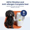 Professional Pet Grooming Vacuum Kit, Dogs & Cats, Direct Handheld Control, 7 Grooming Tools, 6 Suction Levels, Large 2.2L Dust Bin, UL, HEPA Filter - Image 8