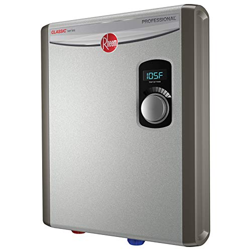 Rheem 18kW 240V Tankless Electric Water Heater, Energy Efficient, Compact, Gray - Image 3