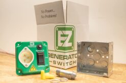 Alternative view of EZ Generator Switch, 15A 125V Green Manual Transfer Electrical Switch