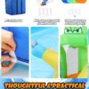Inflatable Water Slides for Kids 8-in-1 Bounce House Water Park with 450W Blower Climbing Wall, Splash Pool, 2 Water Cannons, Basketball Hoop, Water Slide, Crocodile Sprinkler for Gift Backyard Party - Image 14