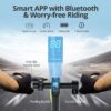 Electric Scooter - 8.5" Solid Tires, 350W Motor, Up to 19 MPH and 21-23 Miles Long-Range Portable Foldable Commuting Scooter for Adults with Double Braking System and App - Image 25