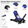 3 Ton Floor Jack, Hydraulic Low Profile Car Jack, Heavy Duty Steel Hydraulic Jack Floor Jack with Dual Piston Quick Lift Pump, Lifting Range 5.1′′-20′′ - Image 3