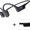 AfterShokz Aeropex Open-Ear Wireless Bone Conduction Headphones with Sport Belt Cosmic Black 2.3 - Image 2