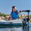 Intex Excursion 5 Person Inflatable Fishing Boat with Composite Motor Mount - Image 9