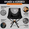CLIQ Portable Folding Chair for Camping Supports 300 Lbs - Image 7