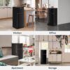 Upstreman 4.0 Cu.Ft Mini Fridge with Freezer – Double Door Compact Refrigerator for Dorm, Office, Bedroom – Adjustable Thermostat, Black (BR401) - Image 7