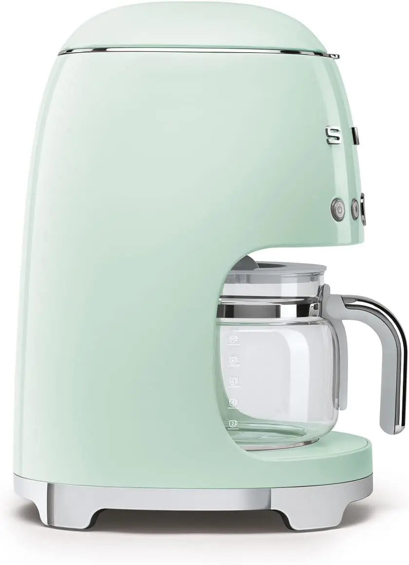 Smeg 50's Retro Style Aesthetic Drip Filter Coffee Machine, 10 cups, Pastel Green - Image 6