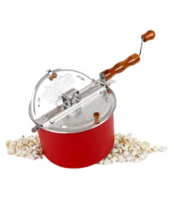Whirley Pop Stovetop Popcorn Popper Wabash Valley Farms Color: Red