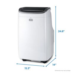 Alternative view of 8,000 BTU Portable Air Conditioner up to 350 Sq.ft with Remote Control